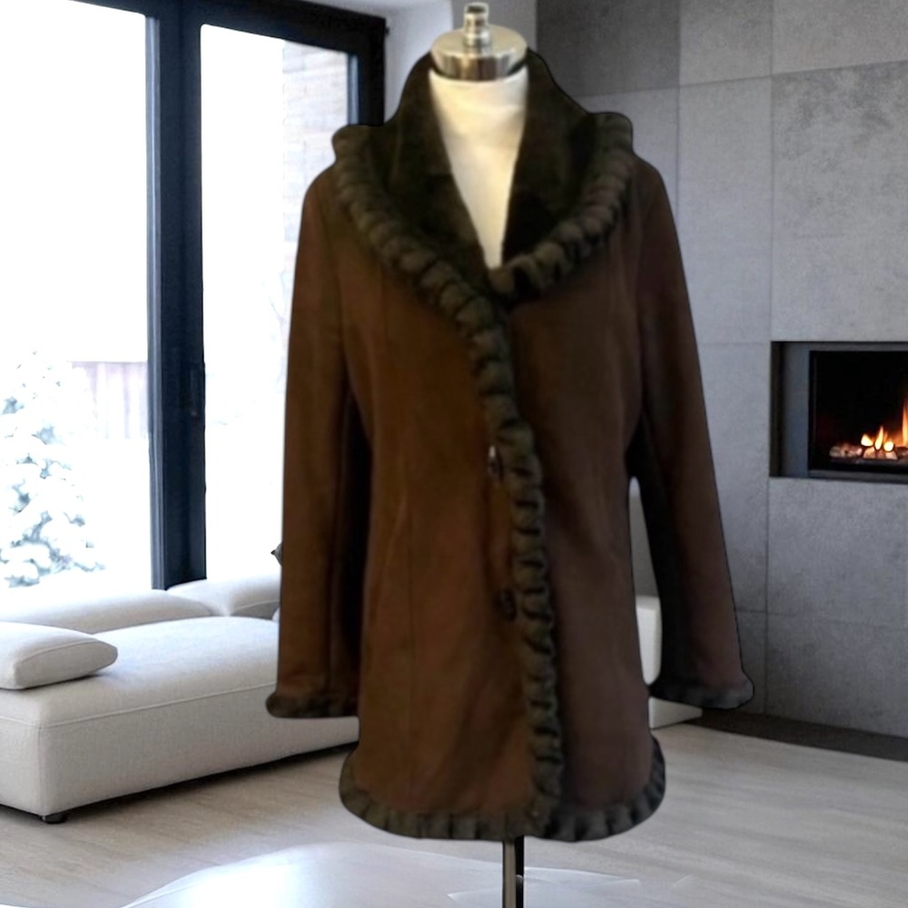 JONES NEW YORK Buttery
Soft Chocolate Brown
Winter Coat Medium